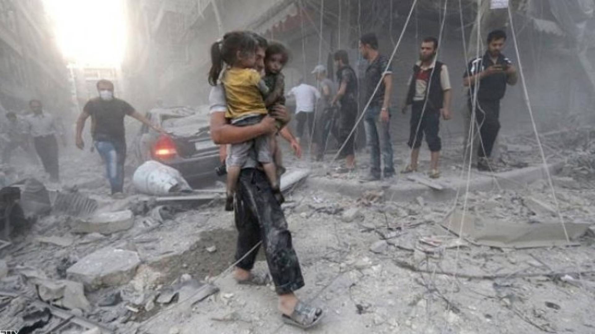 آثار الدمار في حلب السورية - أرشيفية