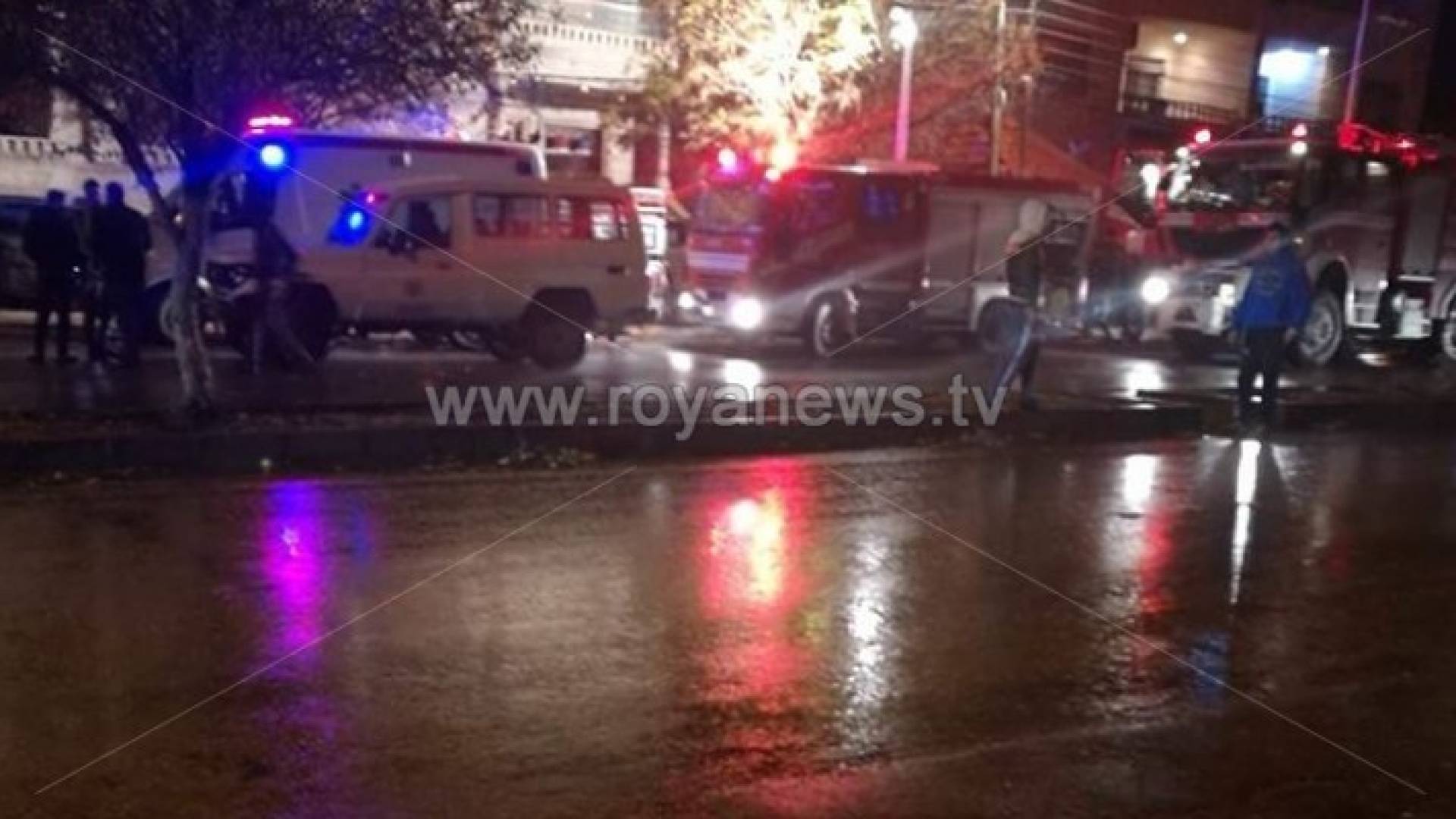 اصابة 7 اشخاص في حريق شقة جنوب إربد