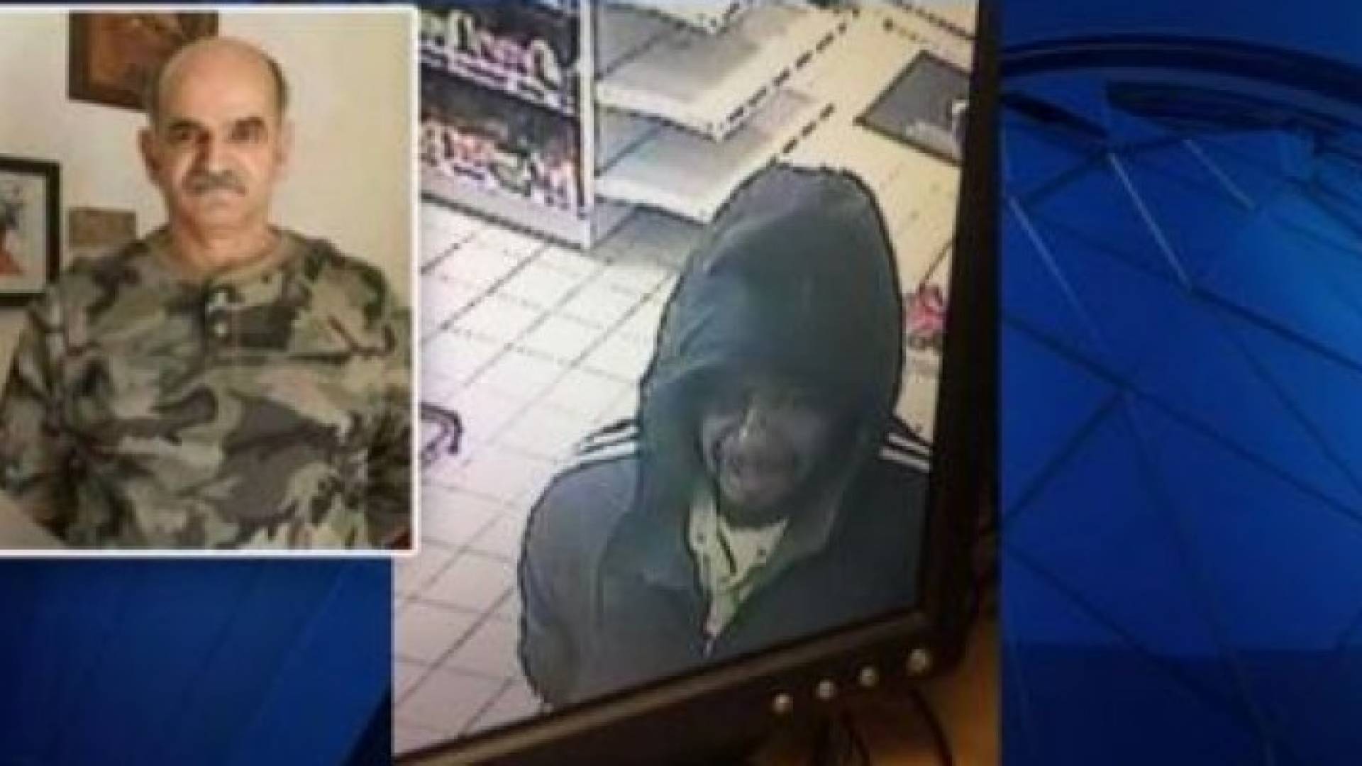 قاتل أبو خيط (يسار) إلى جانب الضحية