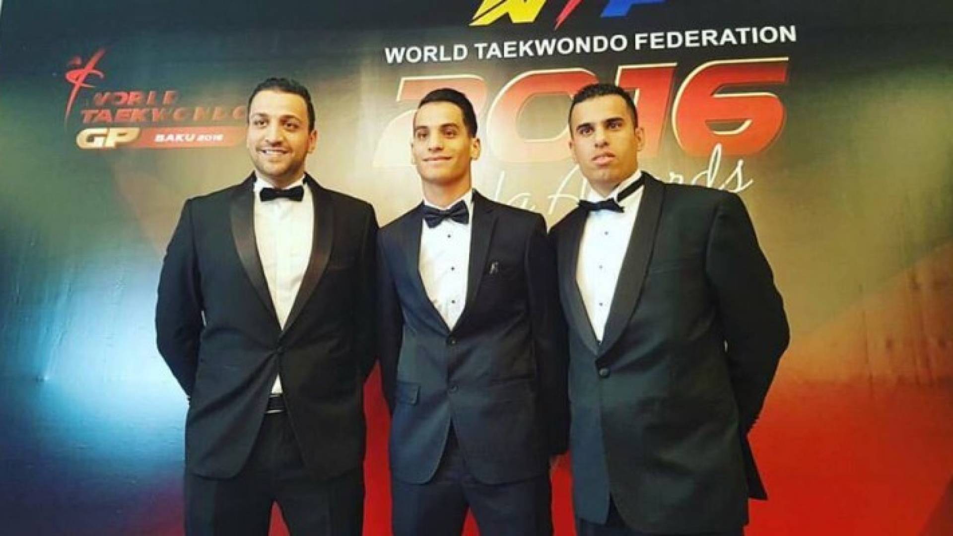أبو غوش والعساف في حفل جوائز الاتحاد الدولي للتايكواندو