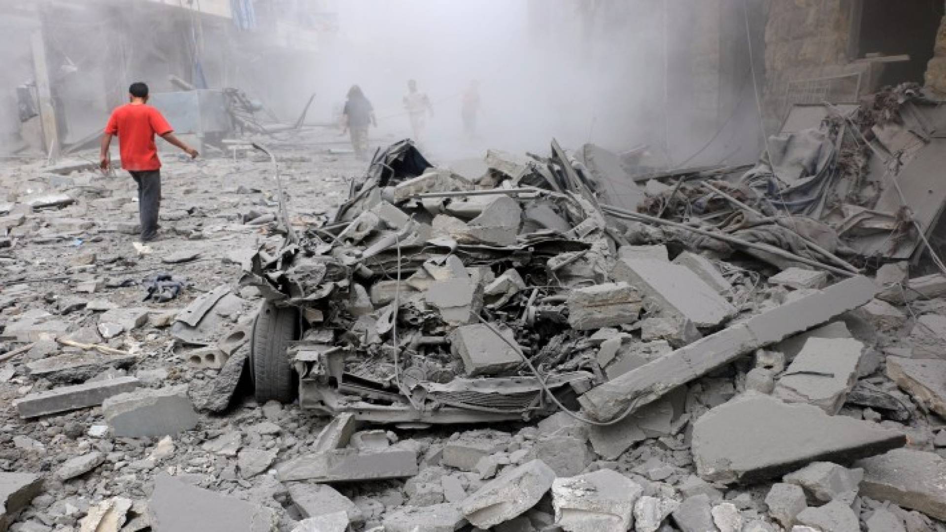 آثار الدمار في حلب