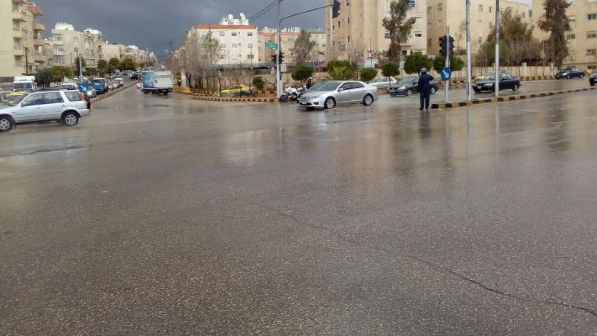 مياه الامطار في العاصمة عمان