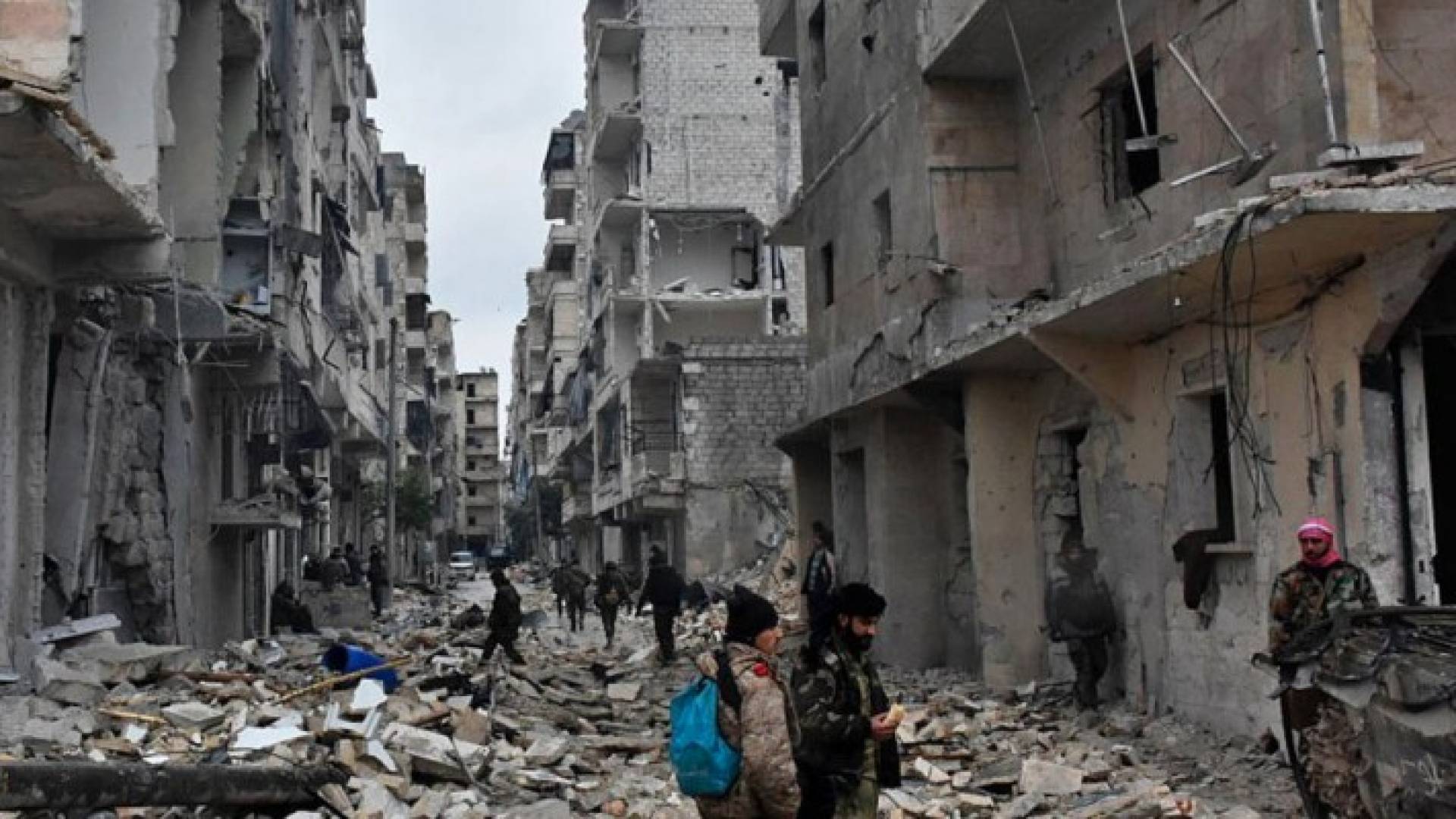 مدينة حلب المدمرة 