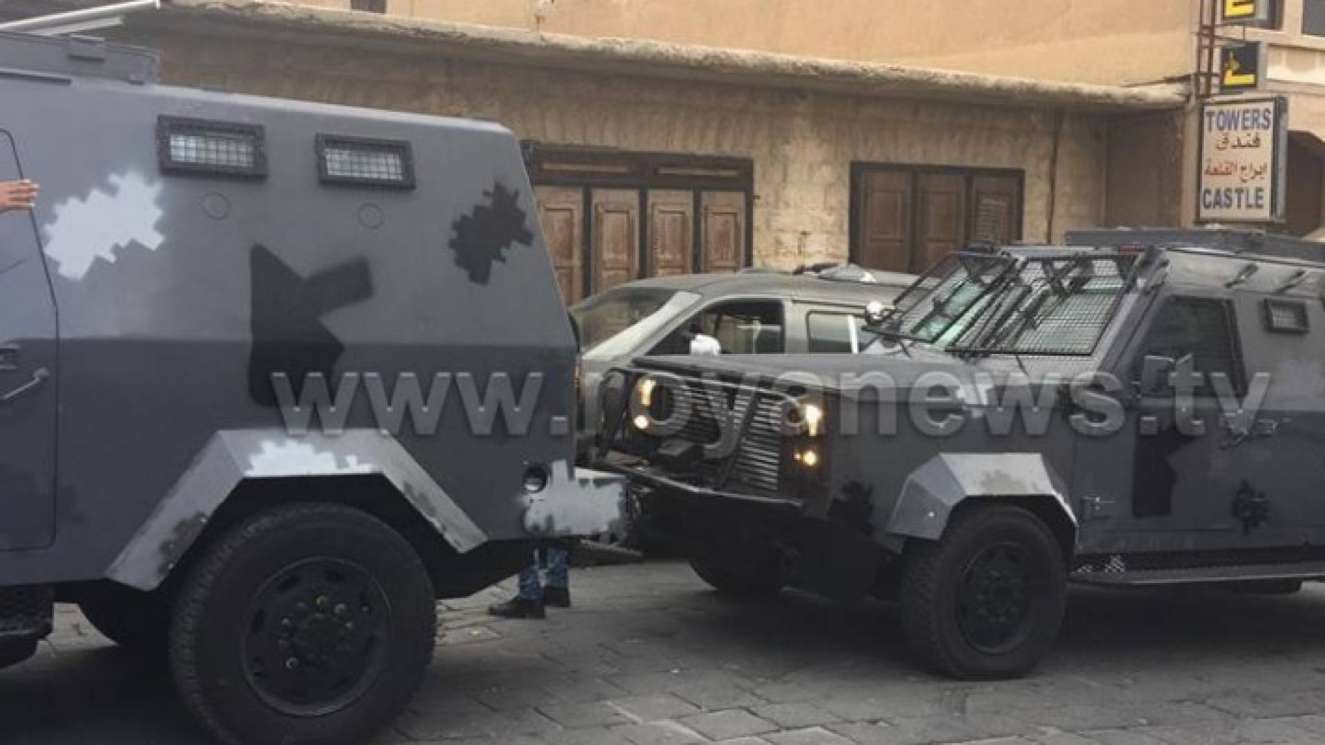 دوريات الدرك قرب قلعة الكرك الأحد الماضي