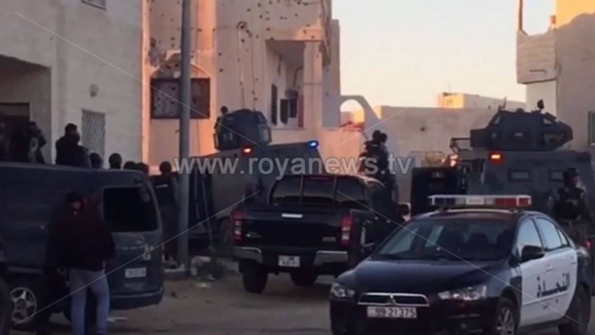 من المداهمة في الكرك 