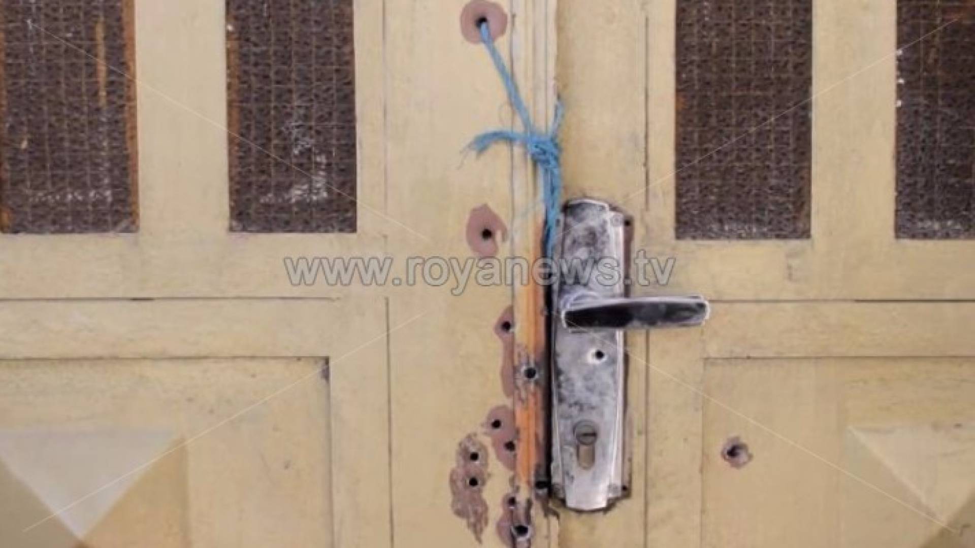 المنزل الذ تحصن فيه الارهابيين