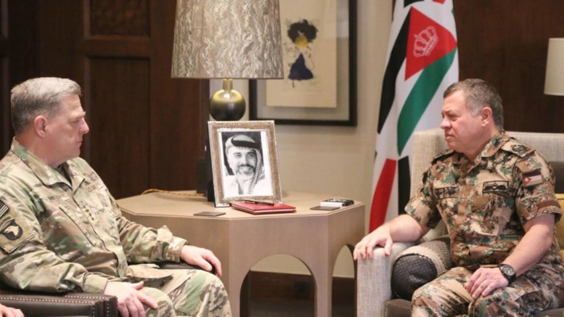 الملك يستقبل رئيس أركان الجيش الأمريكي
