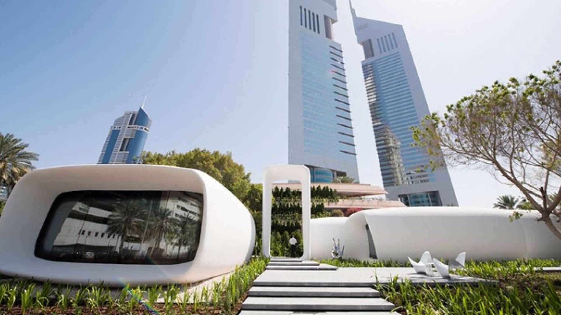 مبنى بتقنية الطباعة ثلاثية الأبعاد