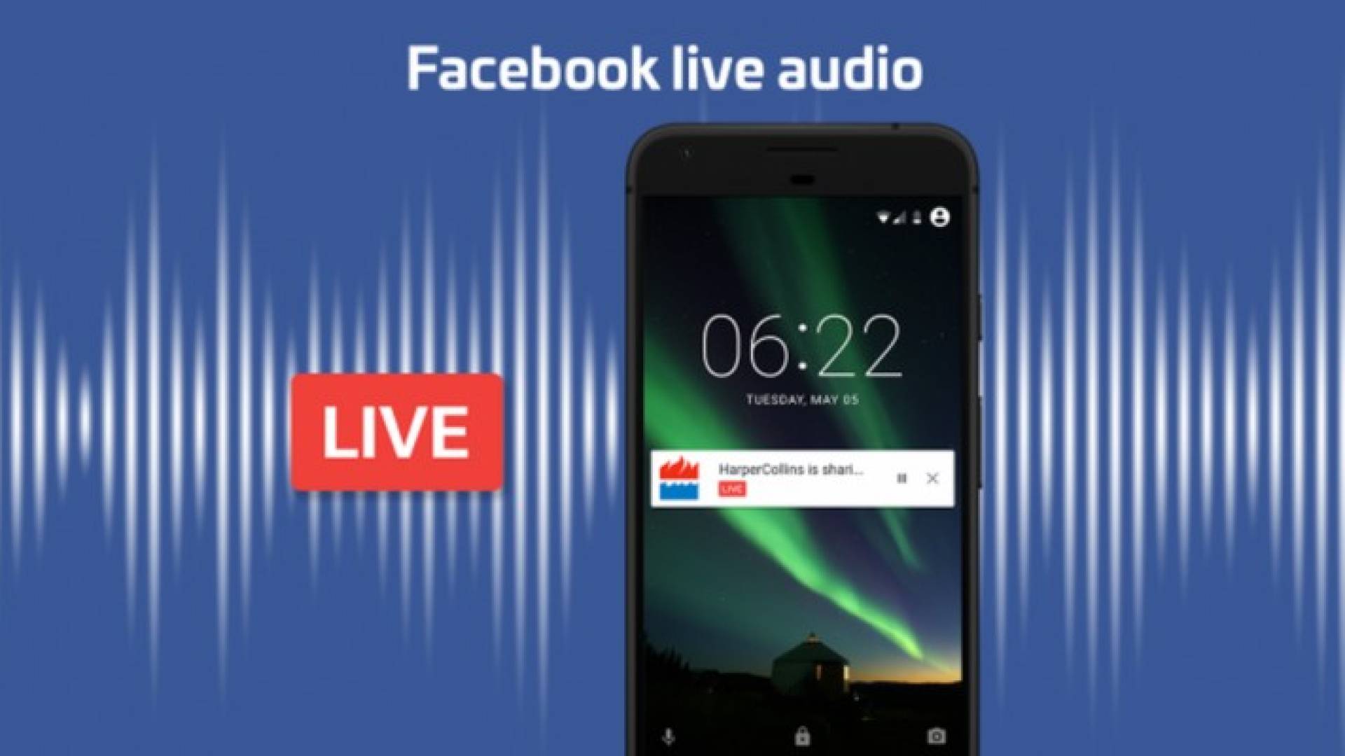 خدمة Live Audio على فيسبوك 