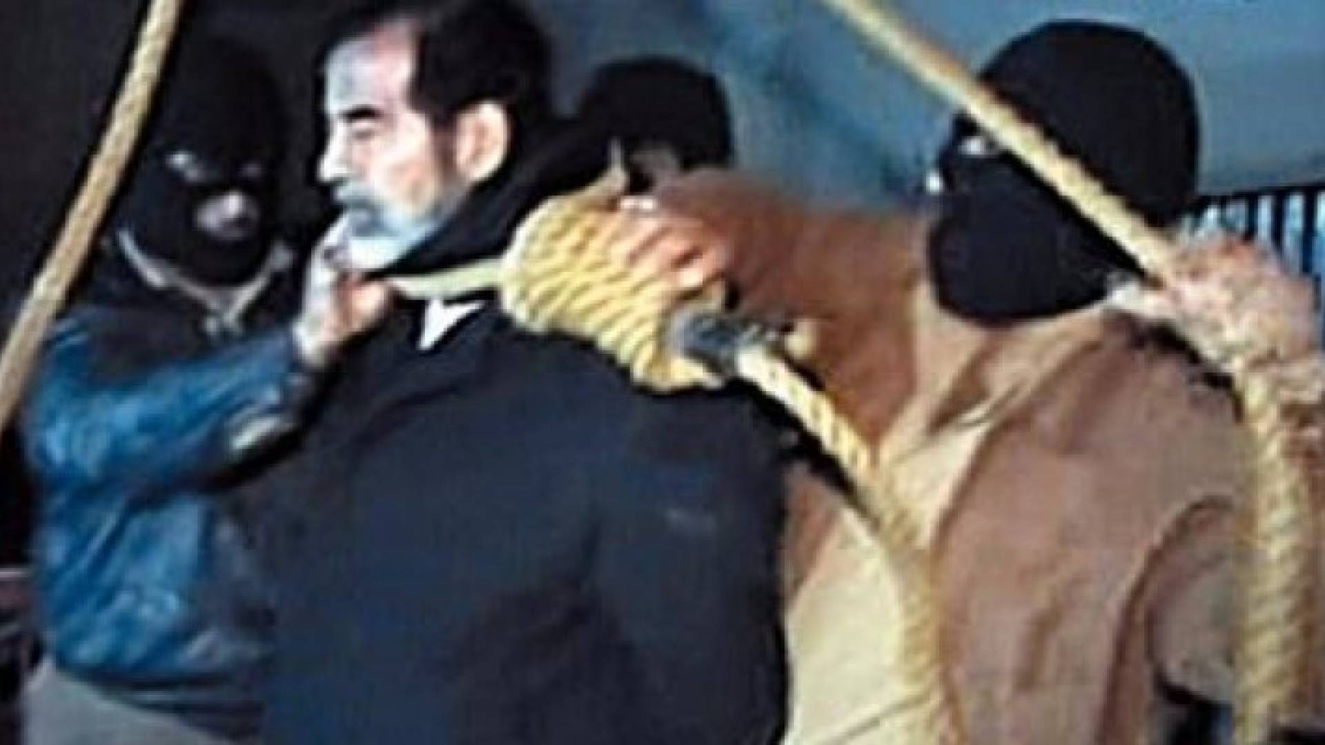 لحظة إعدام الشهيد صدام حسين 