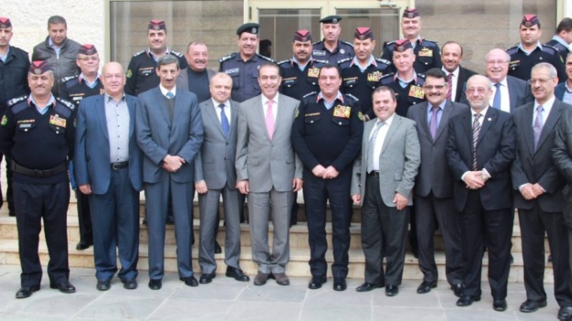 خلال زيارة التي قام بها مجلس النقباء الى مديرية الامن العام 