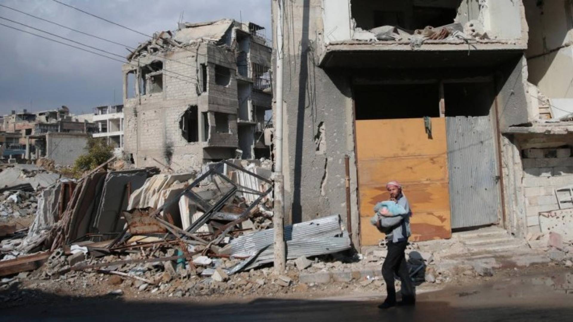 من اثار الحرب في سوريا 