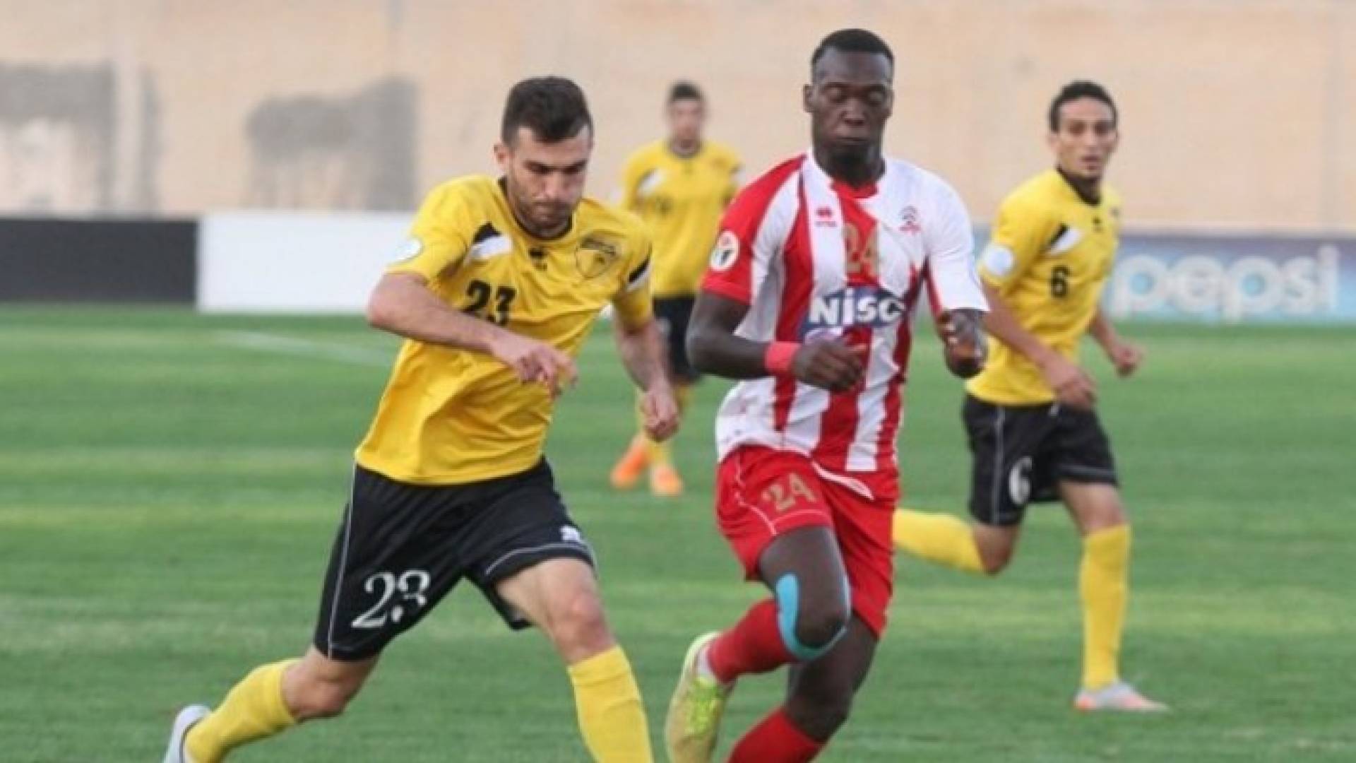 جانب من المباراة