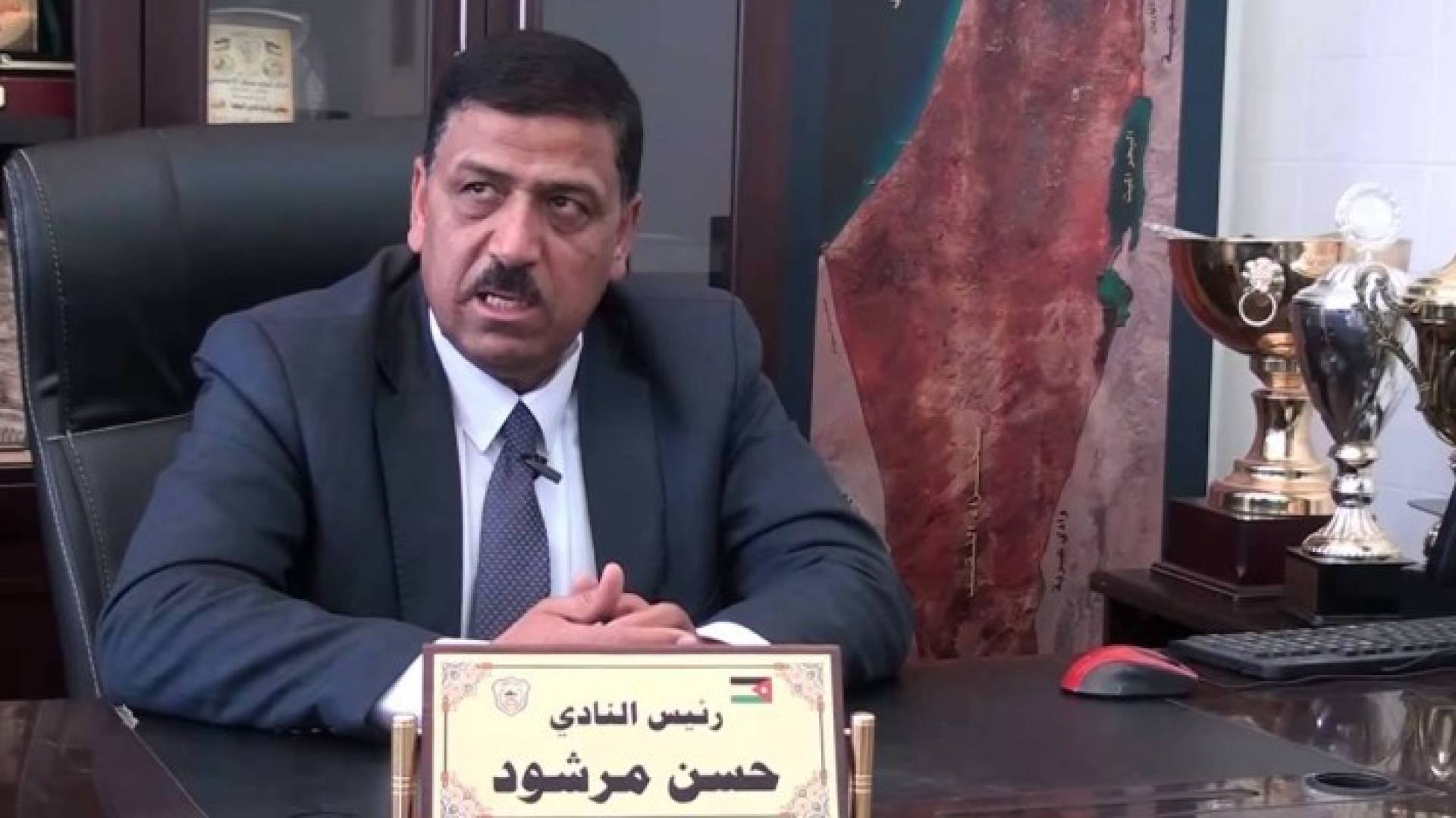 رئيس نادي البقعة حسن مرشود