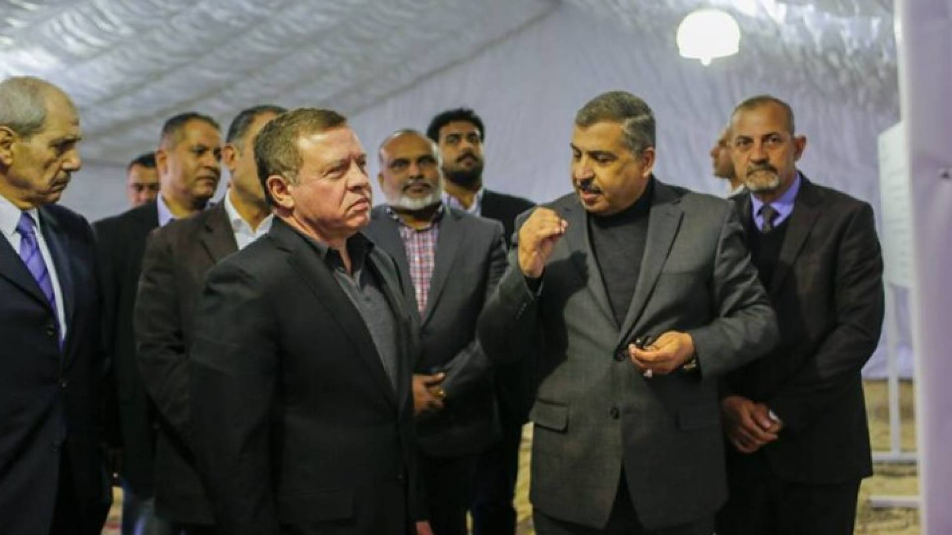 جانب من زيارة الملك لمحافظة عجلون 