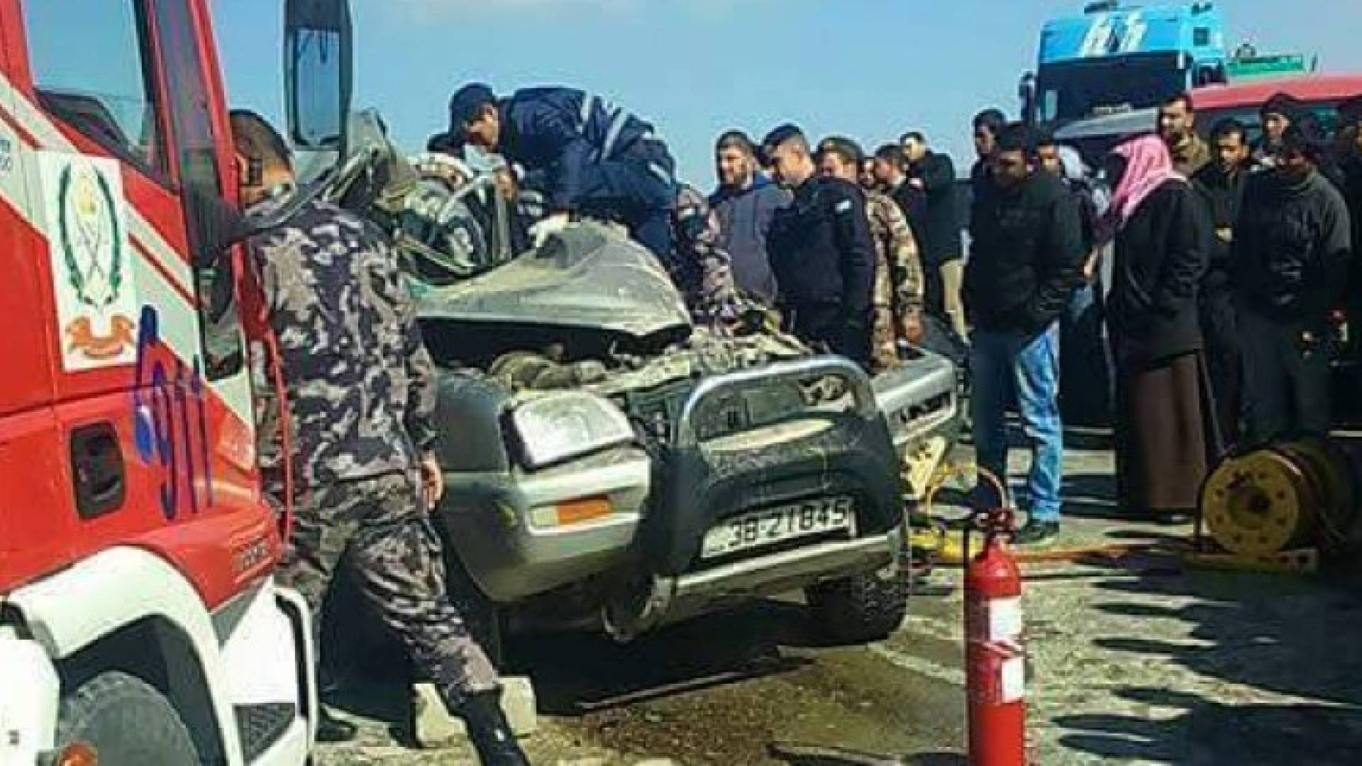 الحادث نتج عنه وفاة واصابة