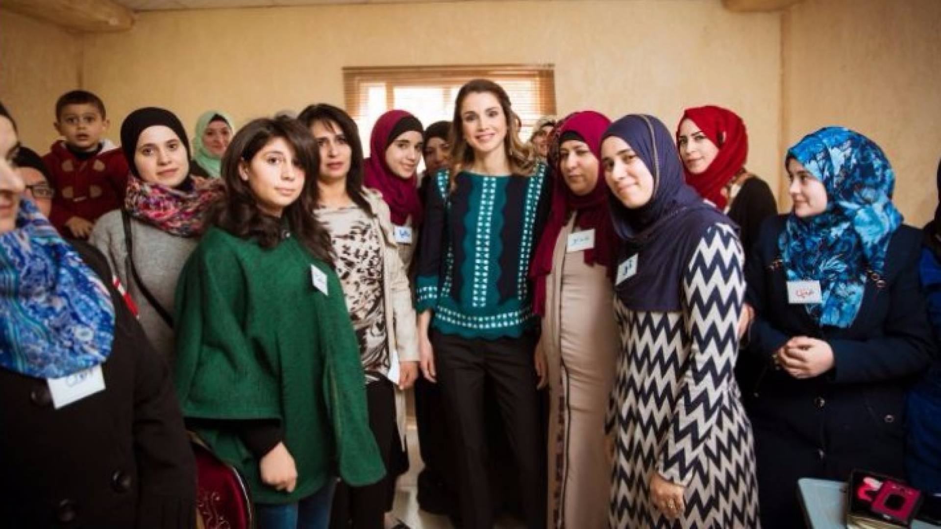 خلال زياة الملكة رانيا الى هاشمية الزرقاء 