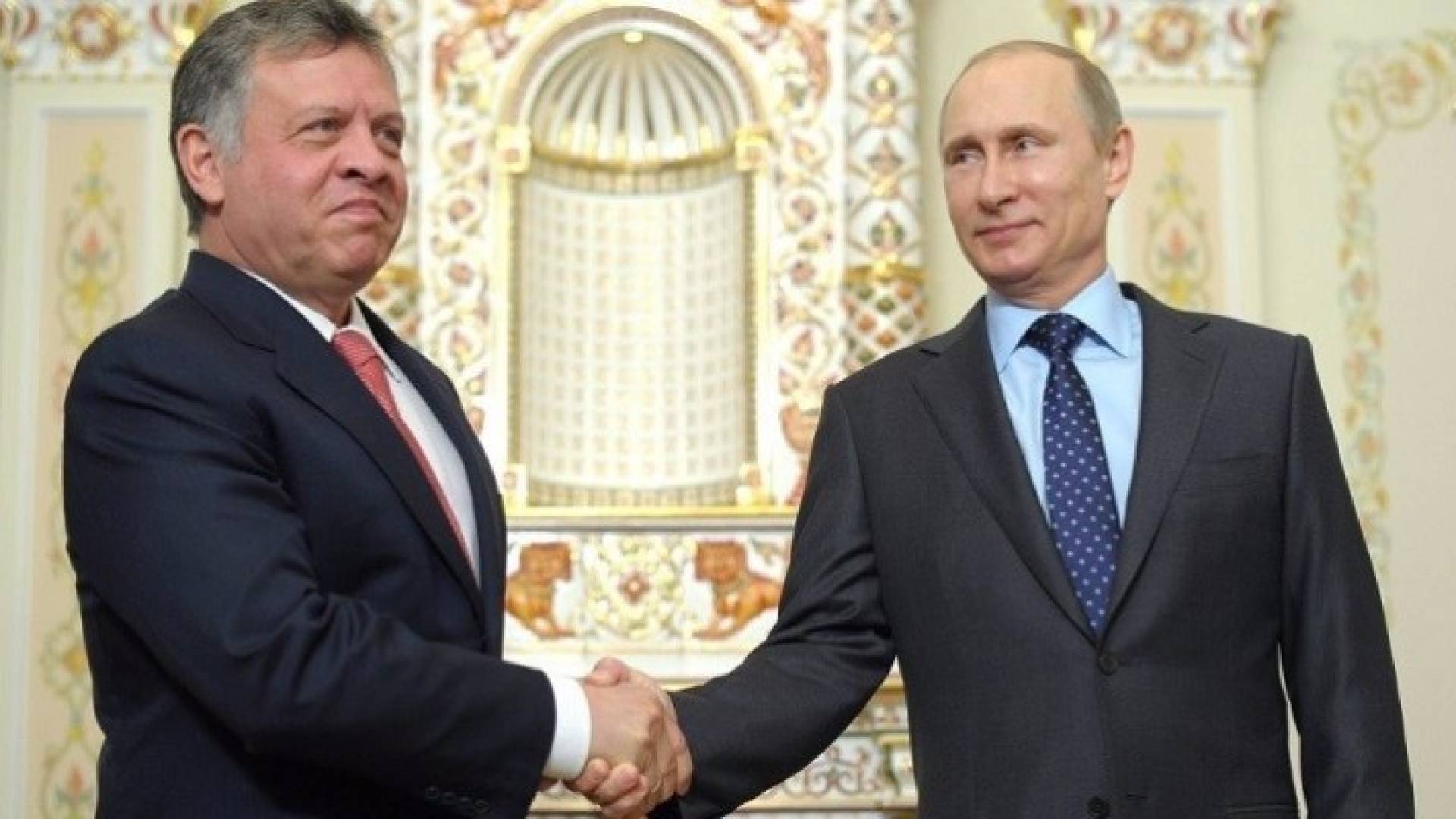 جلالة الملك عبد الله الثاني والرئيس الروسي فلاديمير بوتين 