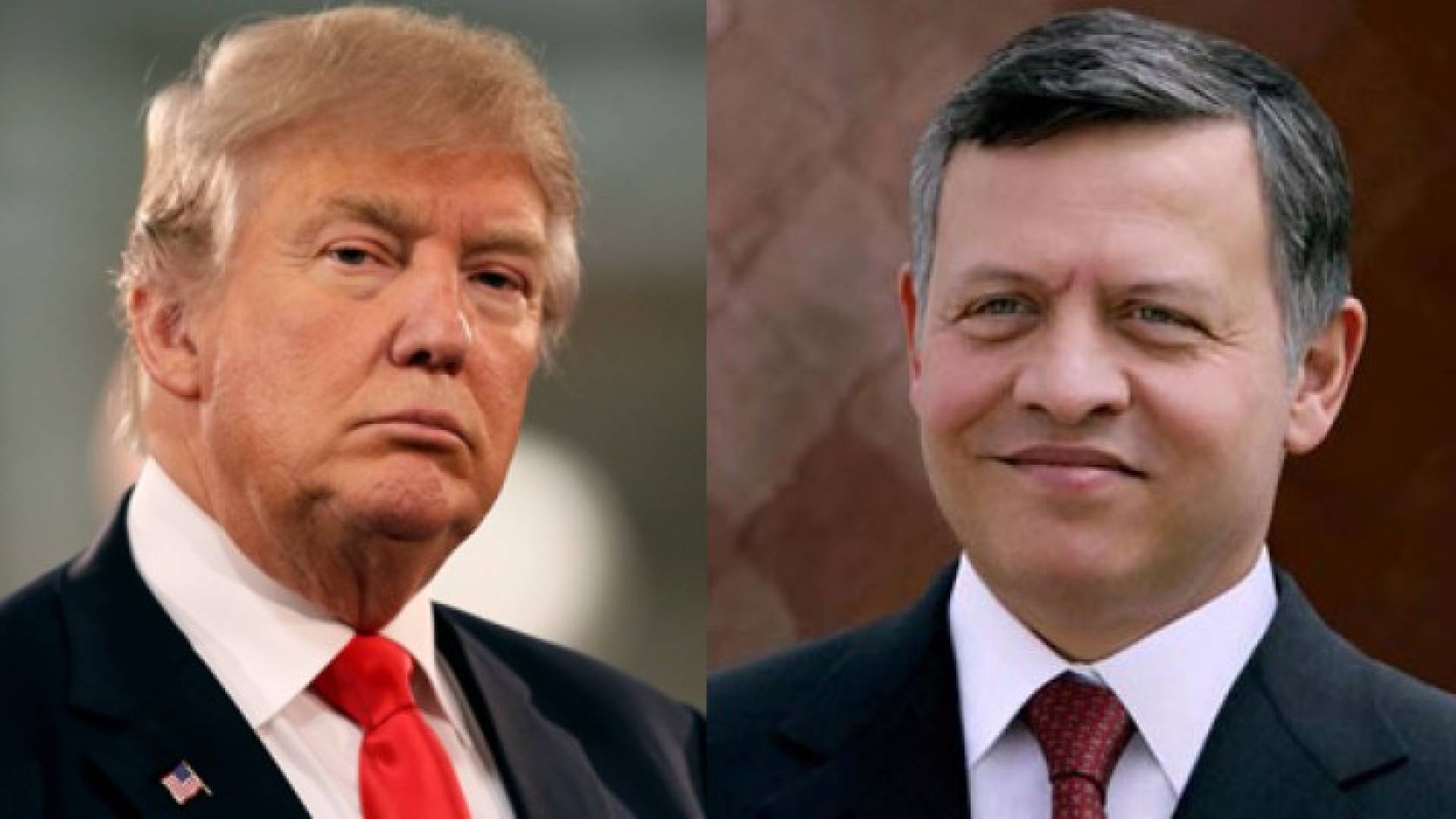 الملك عبدالله وترامب