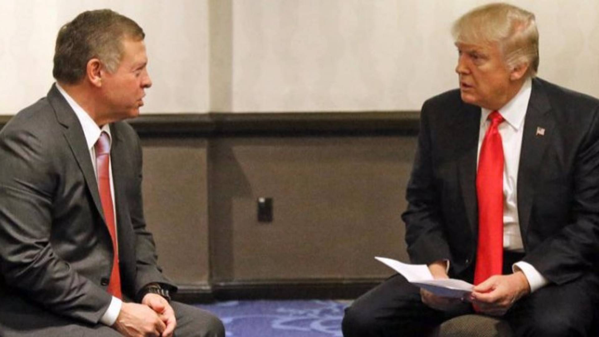 لقاء الملك وترامب  