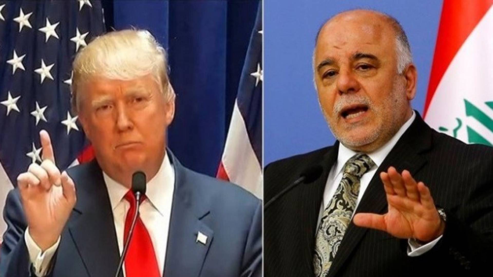 الرئيس الأمريكي ورئيس الوزراء العراقي