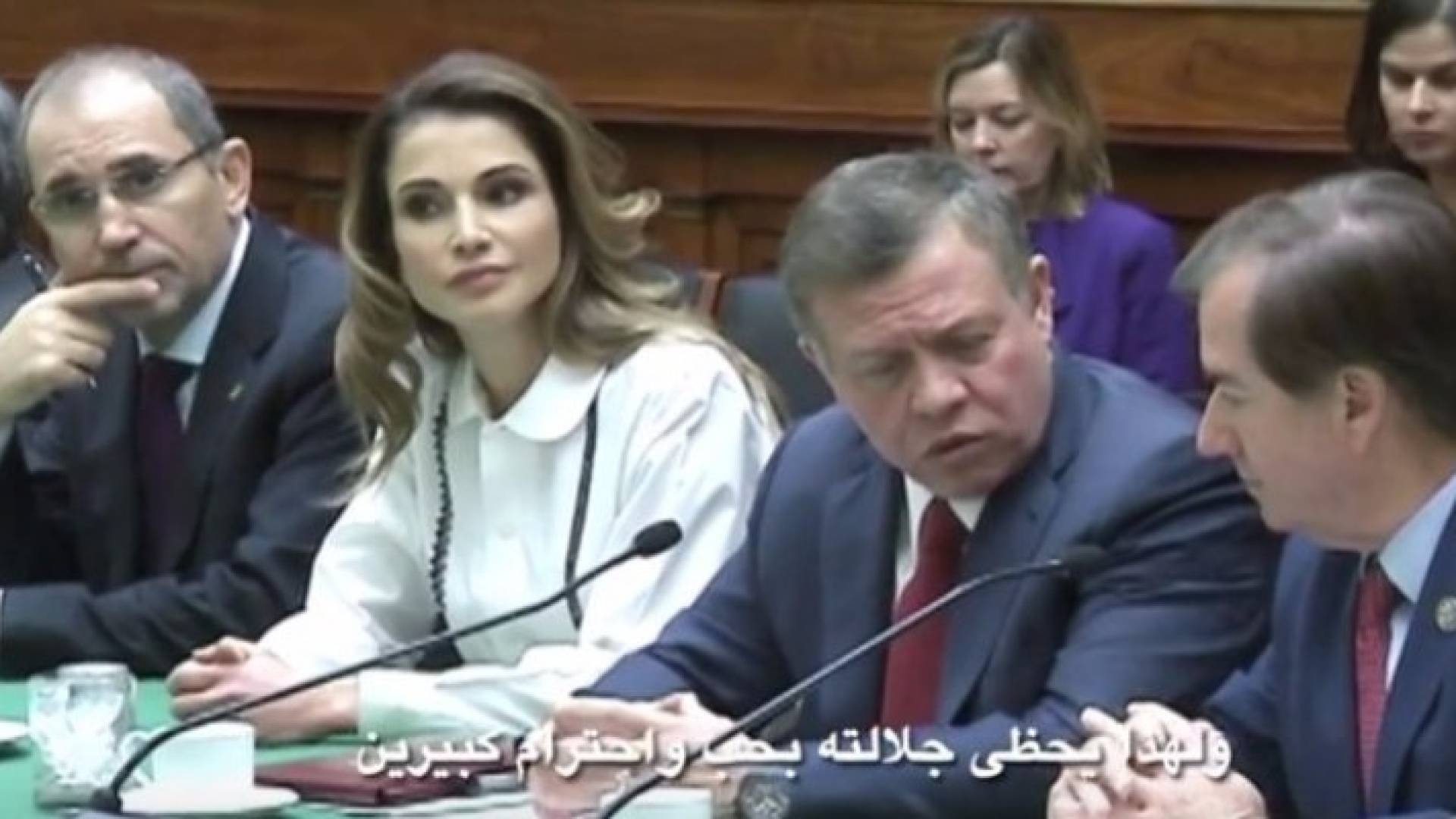 من زيارة الملك إلى الكونغرس