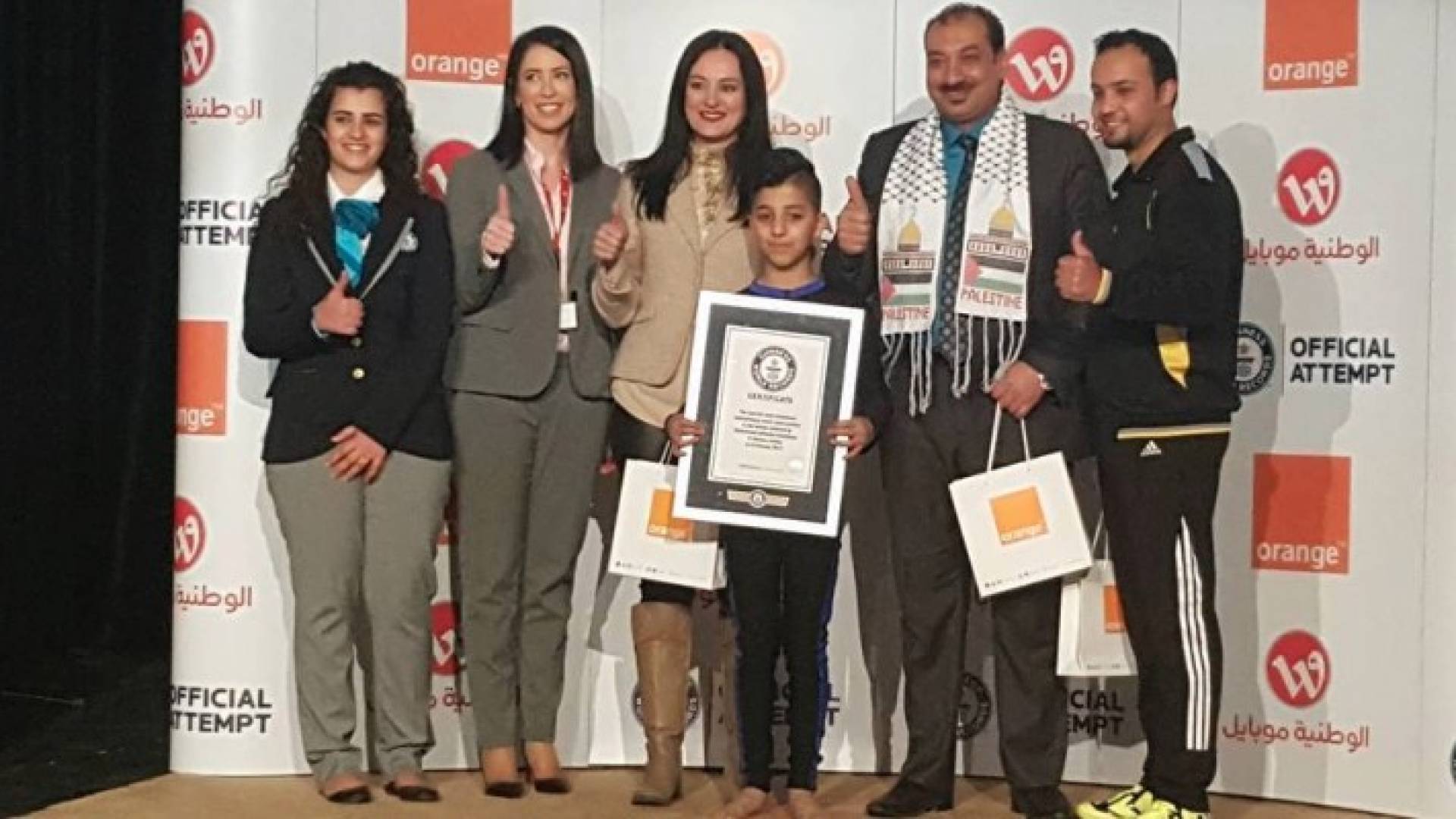 الطفل الفلسطيني محمد الشيخ يدخل موسوعة غينتس