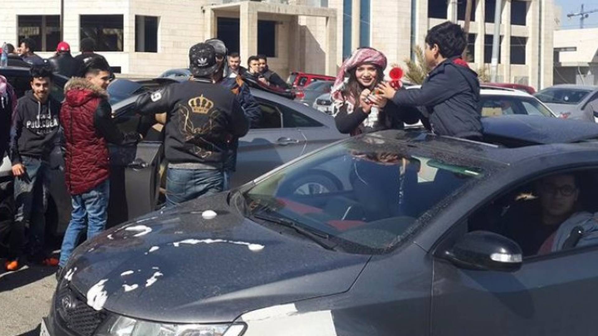 من احتفالات الطلبة بعمان