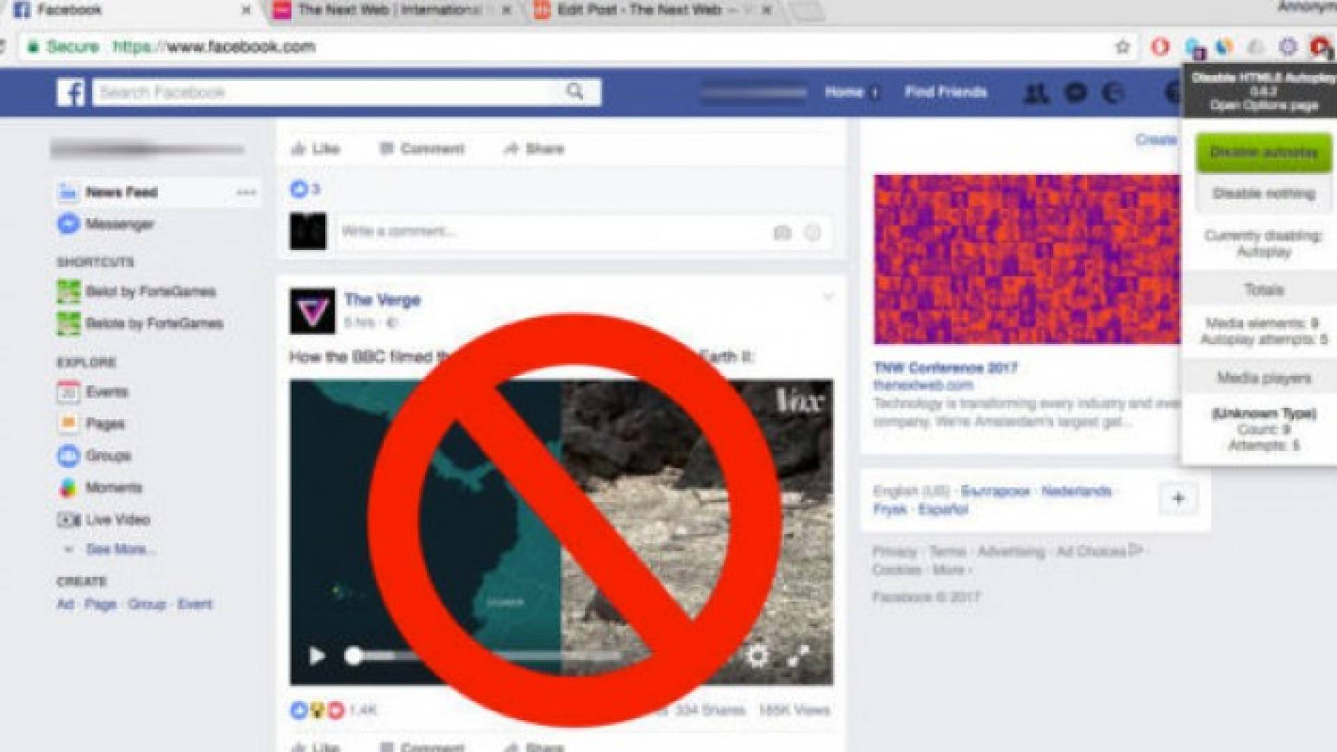 تطبيق ينهي مشكلة تشغيل الأوتوماتيكي لفيديوهات Facebook