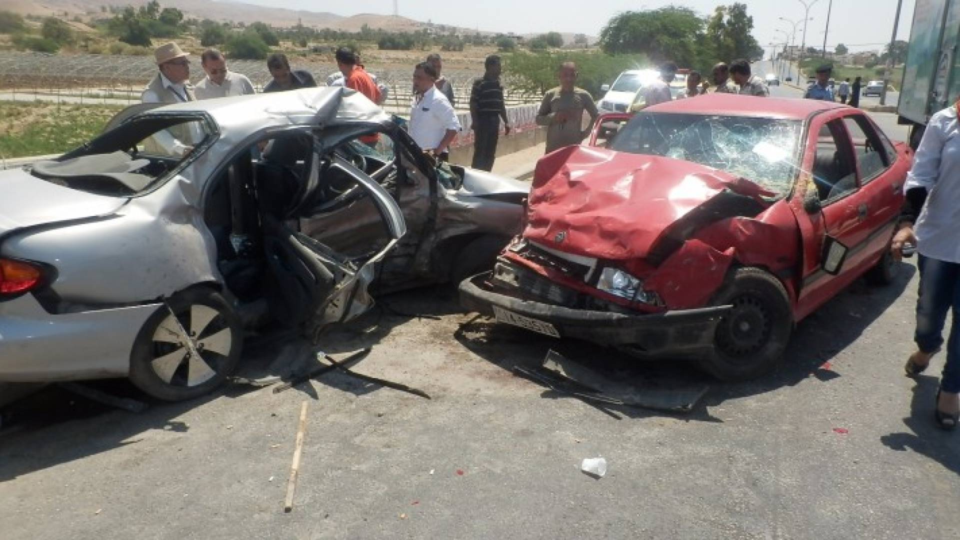 ارشيفية لحادث تصادم