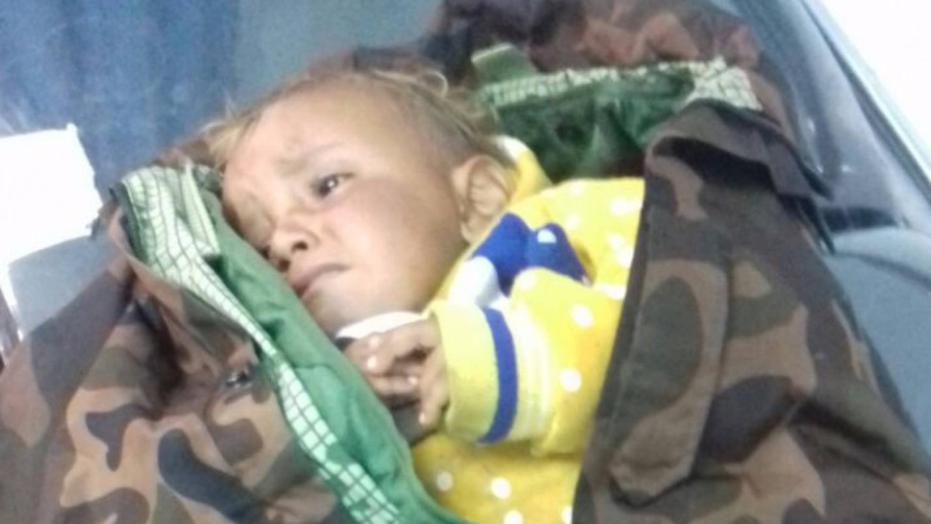 تم نقل الطفل السوري الى أحد المستشفيات الاردنية للعلاج