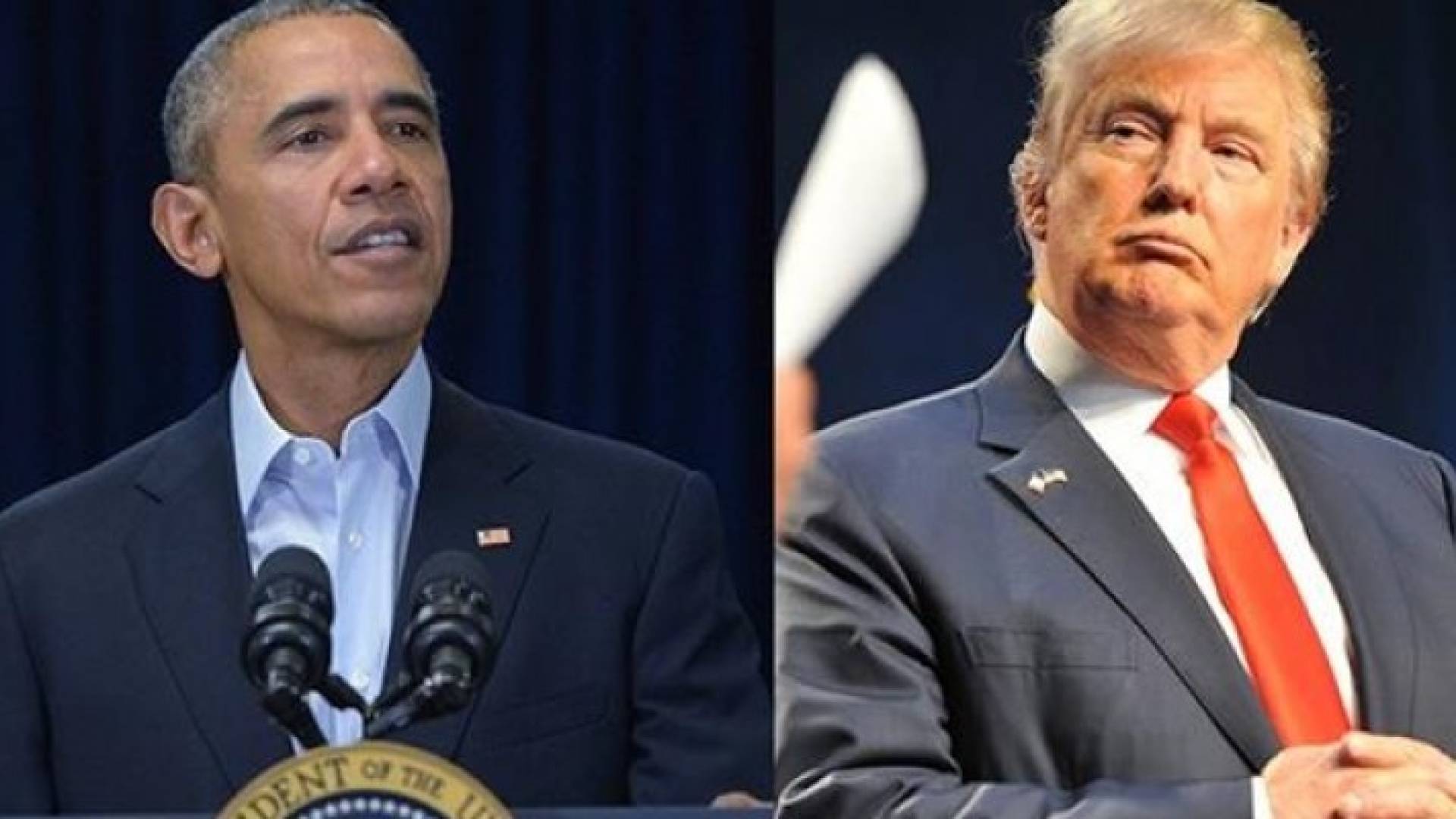 الرئيس الأميركي السابق باراك أوباما والرئيس دونالد ترامب