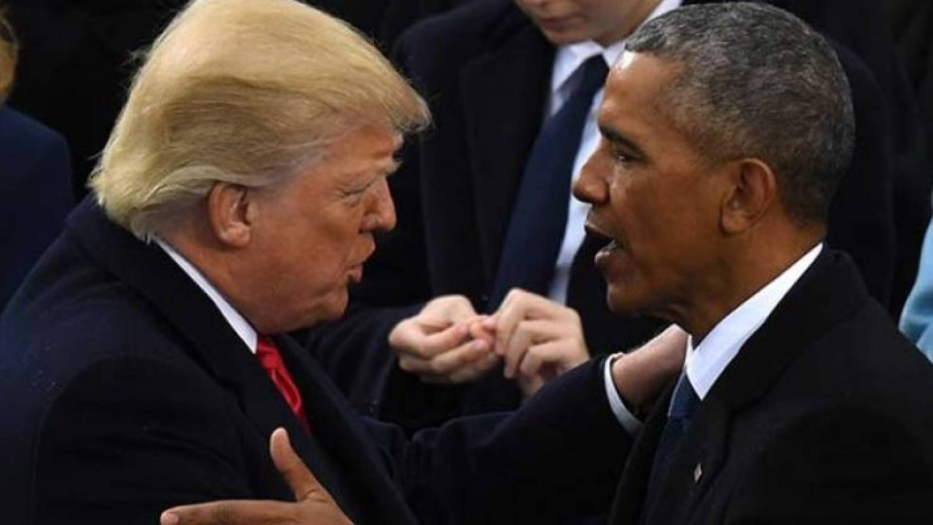  الرئيس الأميركي السابق باراك أوباما والرئيس دونالد ترامب