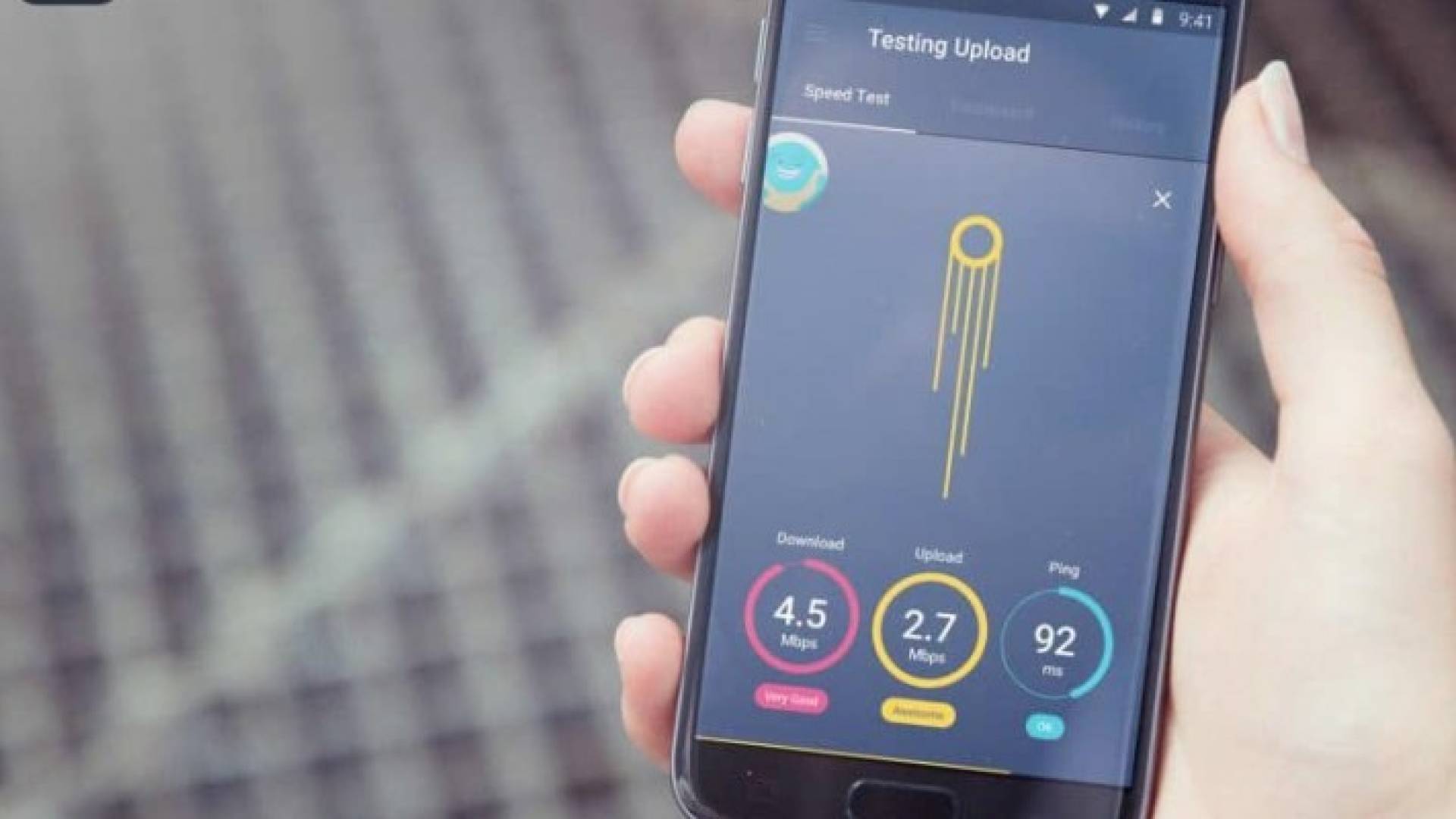 تطبيق Meteor لقياس سرعة اتصالك بكفاءة على أندرويد