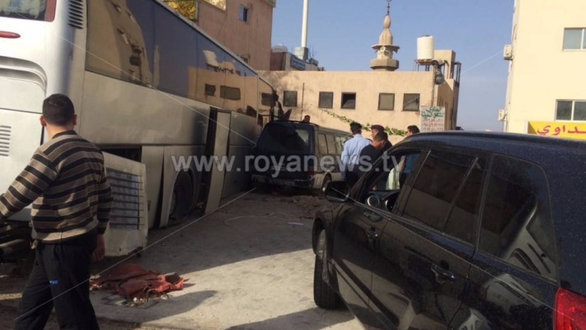 جانب من حادث السير