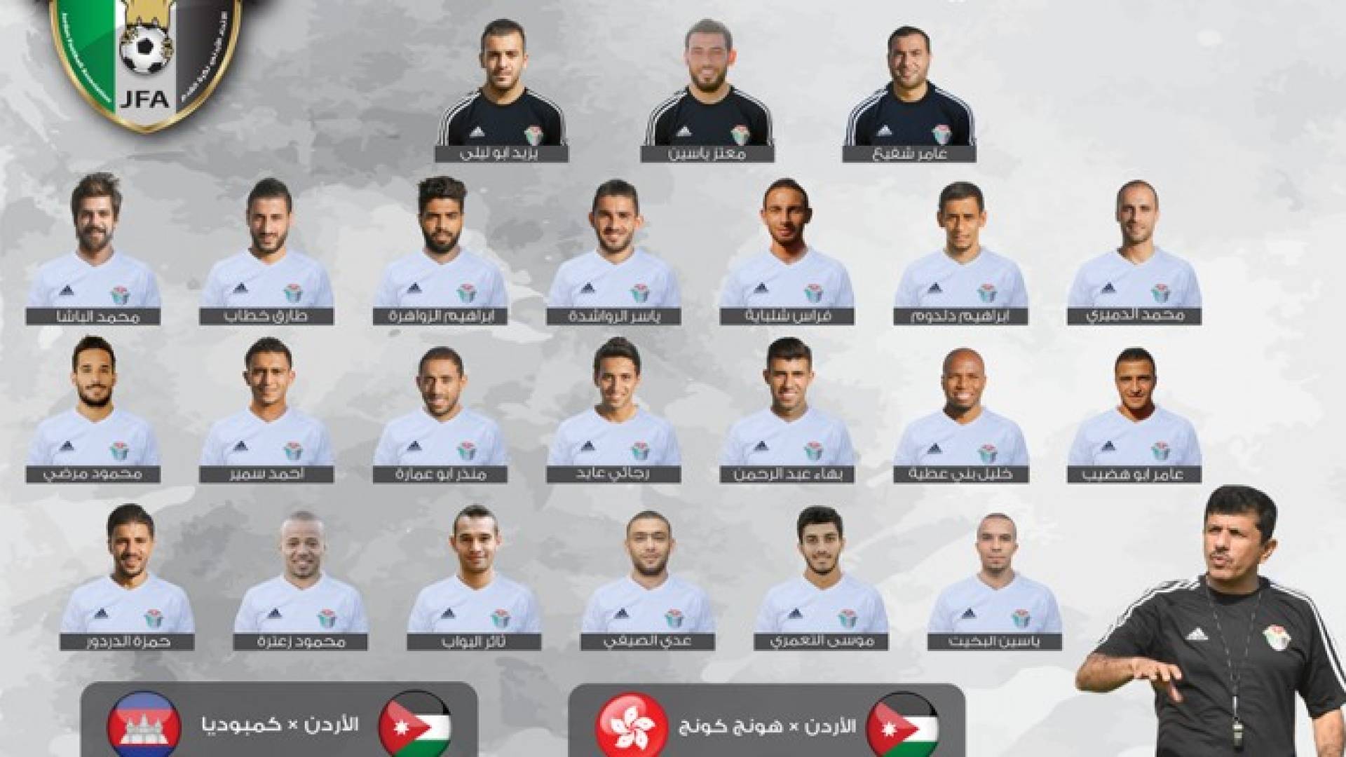 أسماء اللاعبين المشاركين 