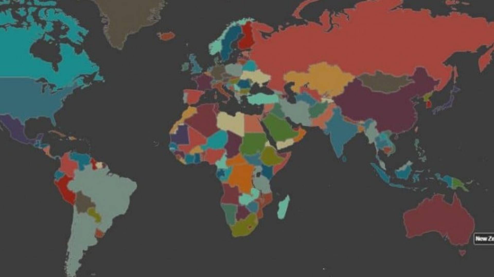 خريطة تفاعلية للعالم يقدمها الموقع