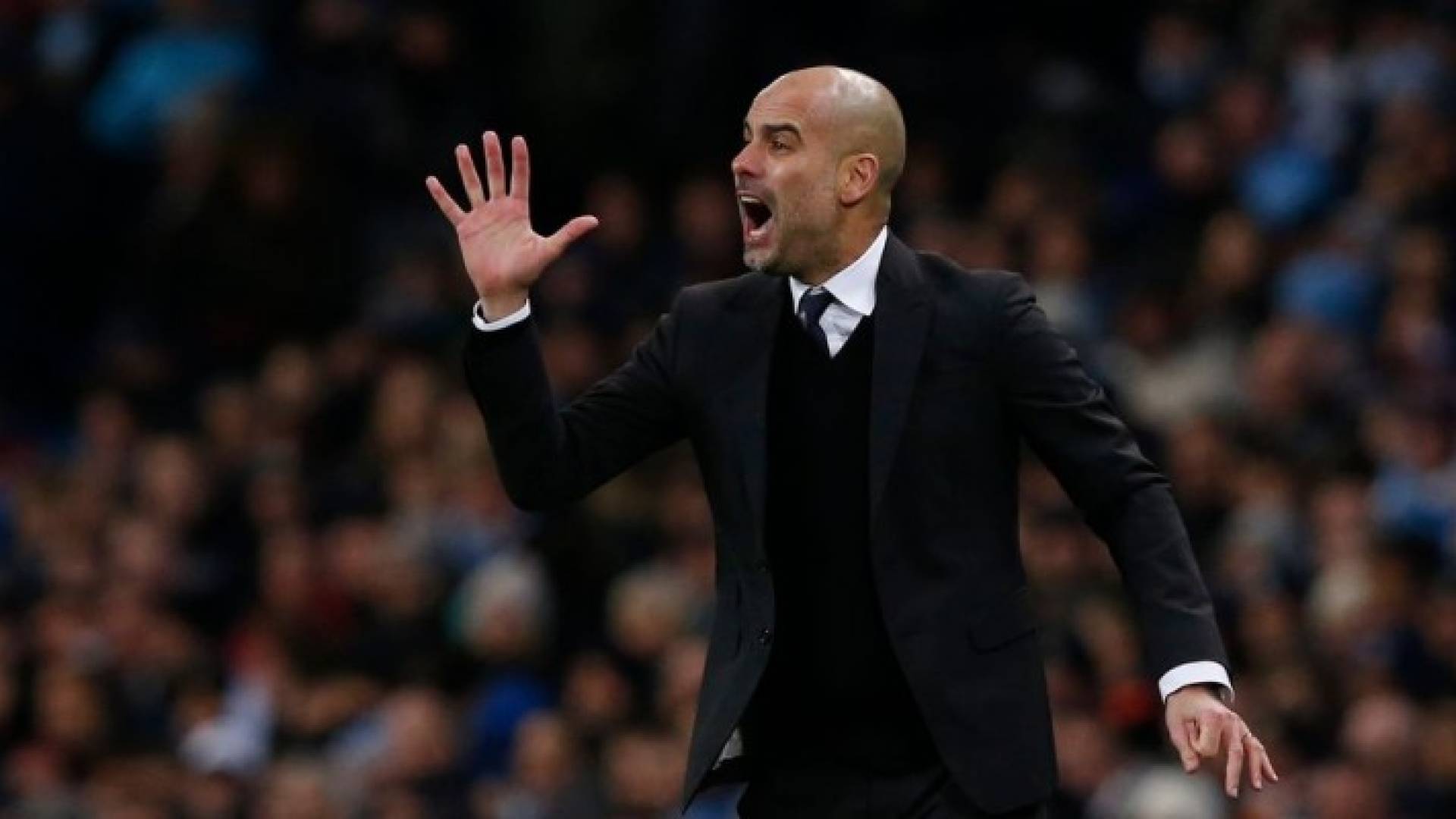 المدرب الإسباني لمانشستر سيتي الإنكليزي جوسيب غوارديولا