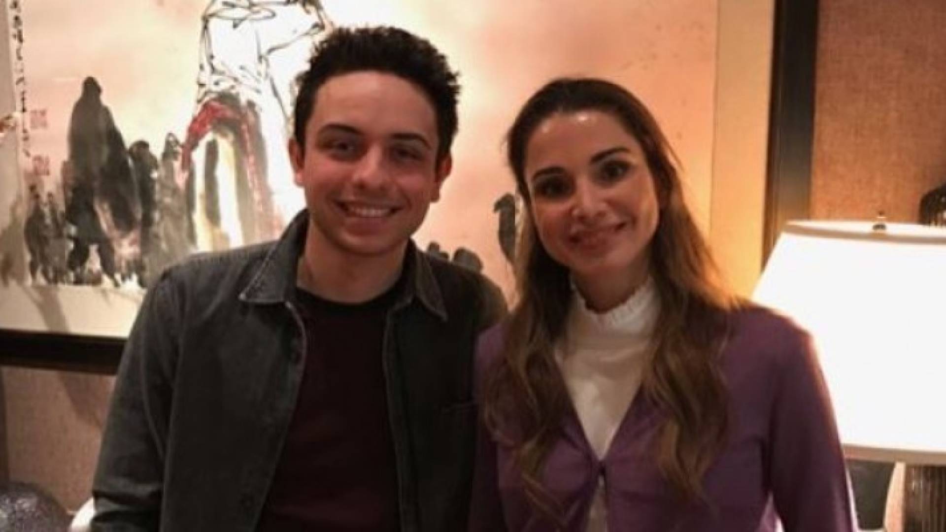 ولي العهد وجلالة الملكة 