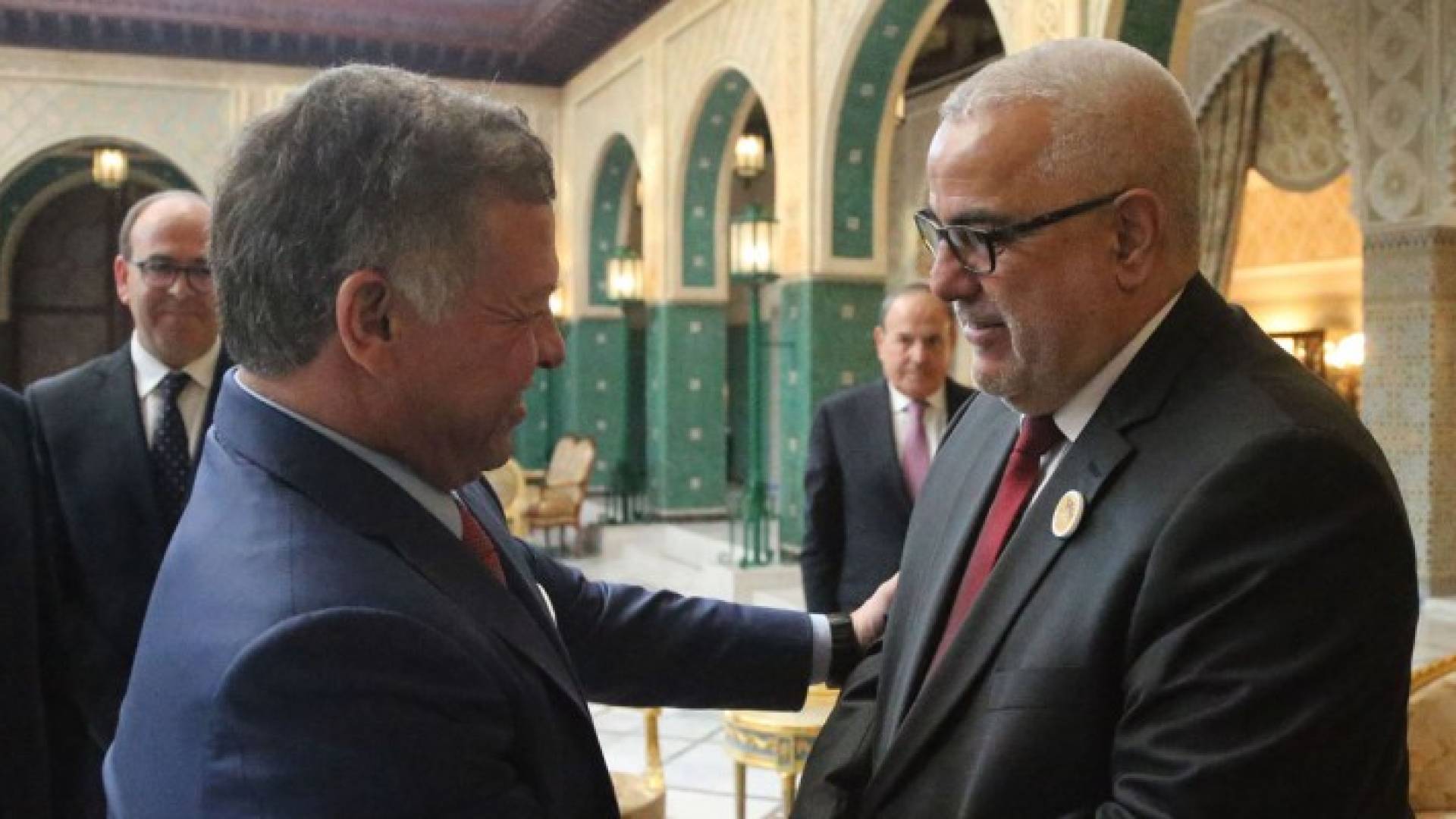 الملك يلتقي رئيس الوزراء المغربي ورئيسي مجلسي النواب والمستشارين