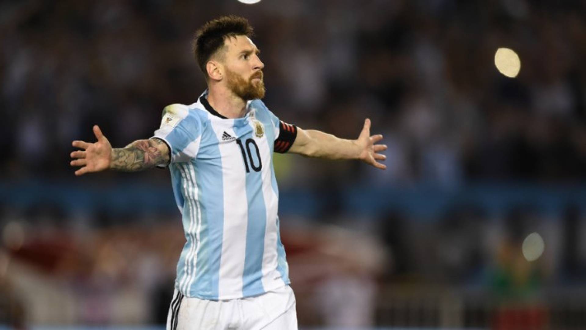 فرحة ميسي بهدف الفوز على تشيلى