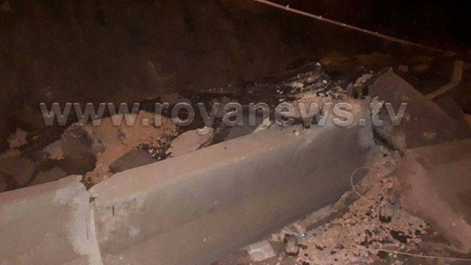 انهيار جديد يغلق تحويلة طريق عمان جرش