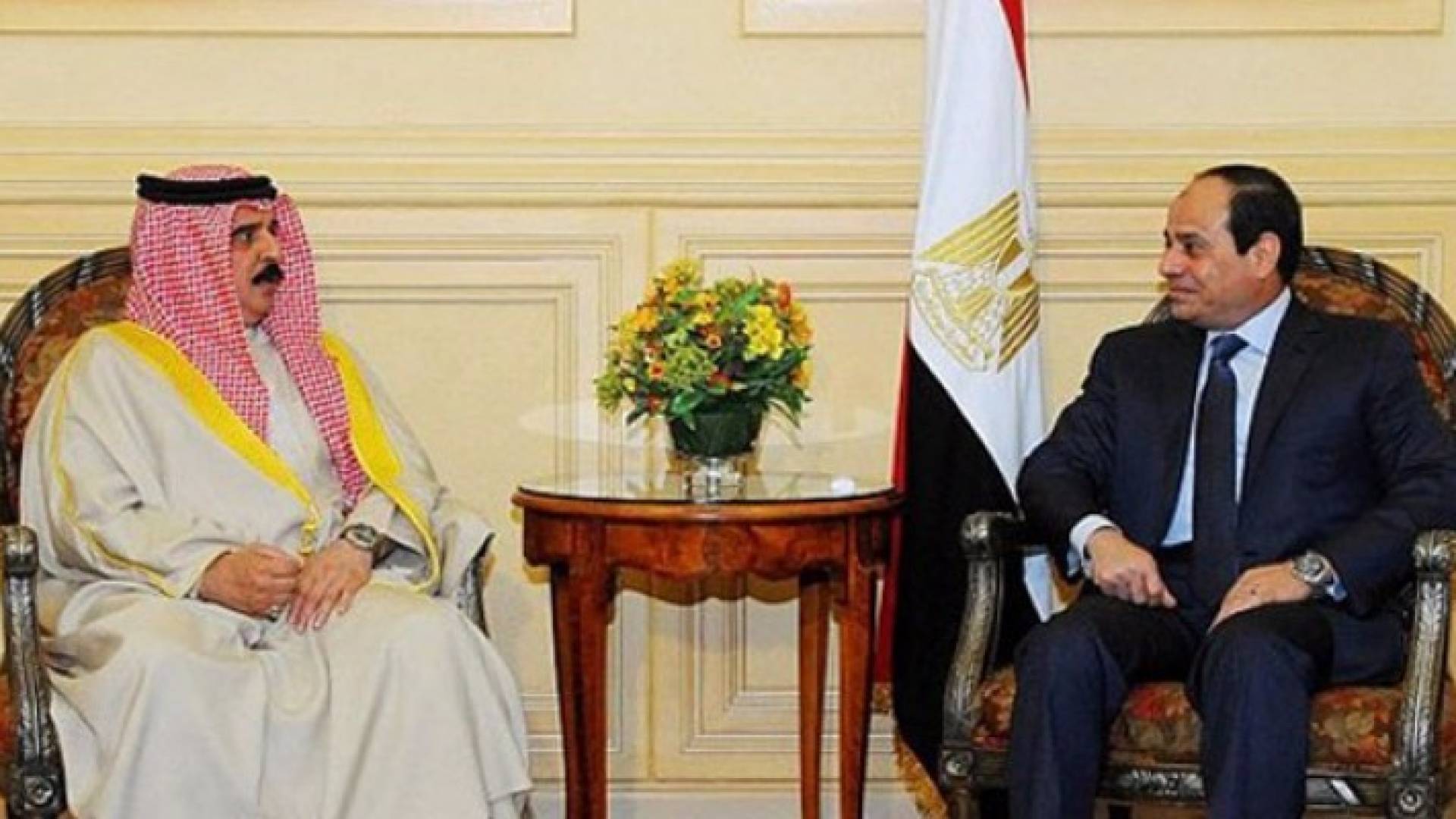 الرئيس المصري والرئيس البحريني 