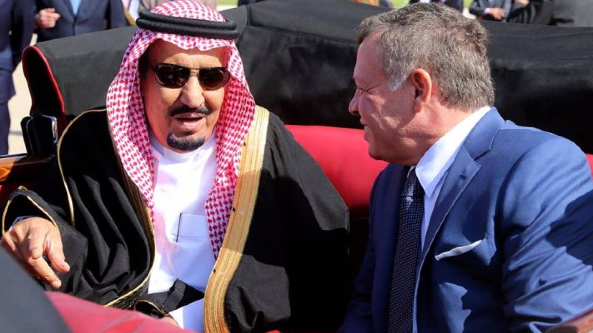 جانب من حفل استقبال خادم الحرمين الشريفين