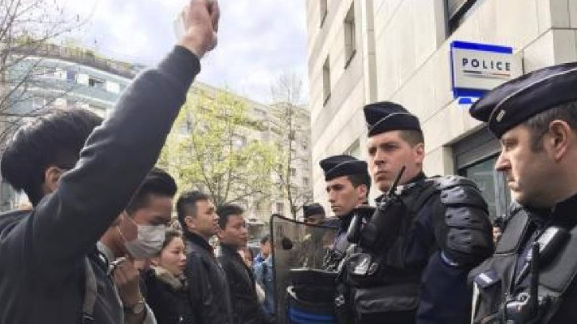 جانب من الاحتجاجات في باريس 