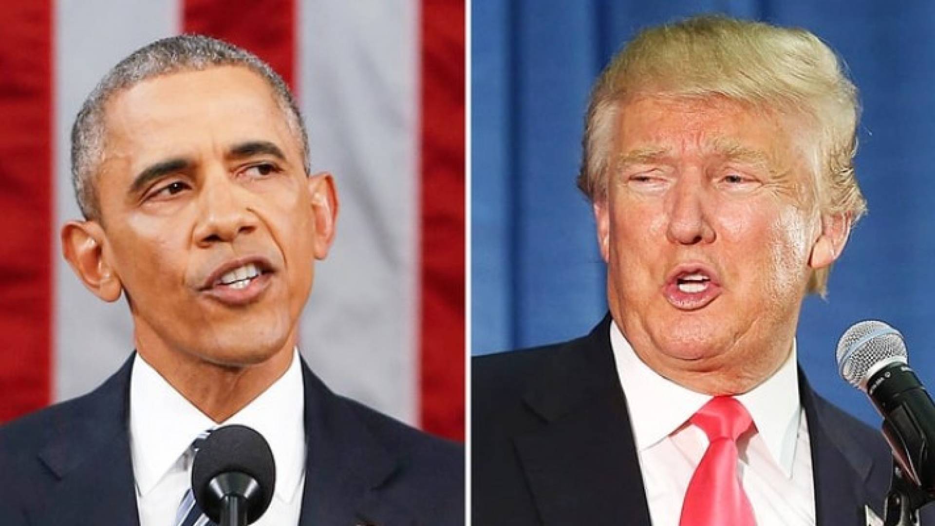 الرئيس الأميركي دونالد ترامب وسلفه باراك أوباما