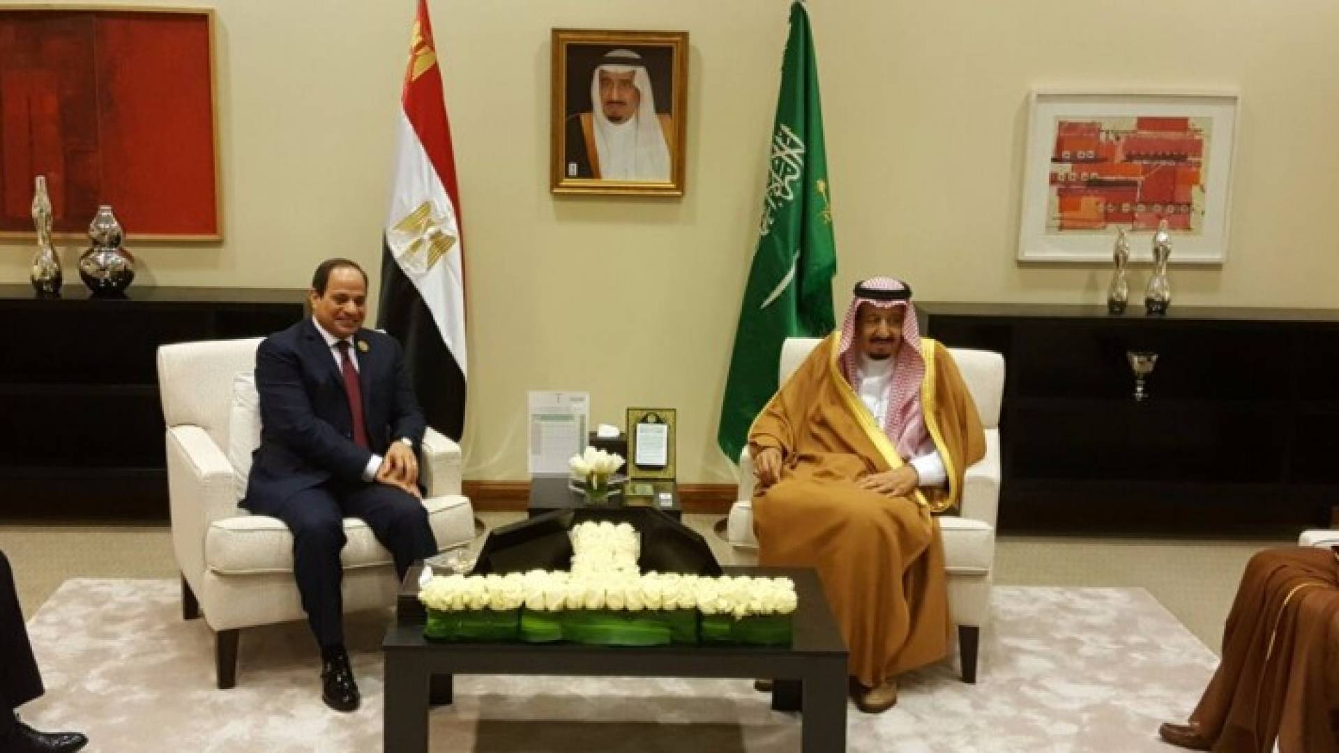 خادم الحرمين والرئيس المصري