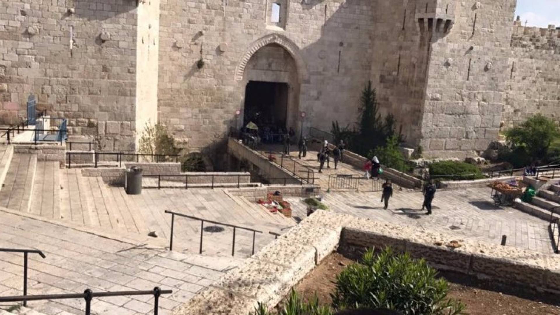 منطقة باب العامود في القدس المحتلة 