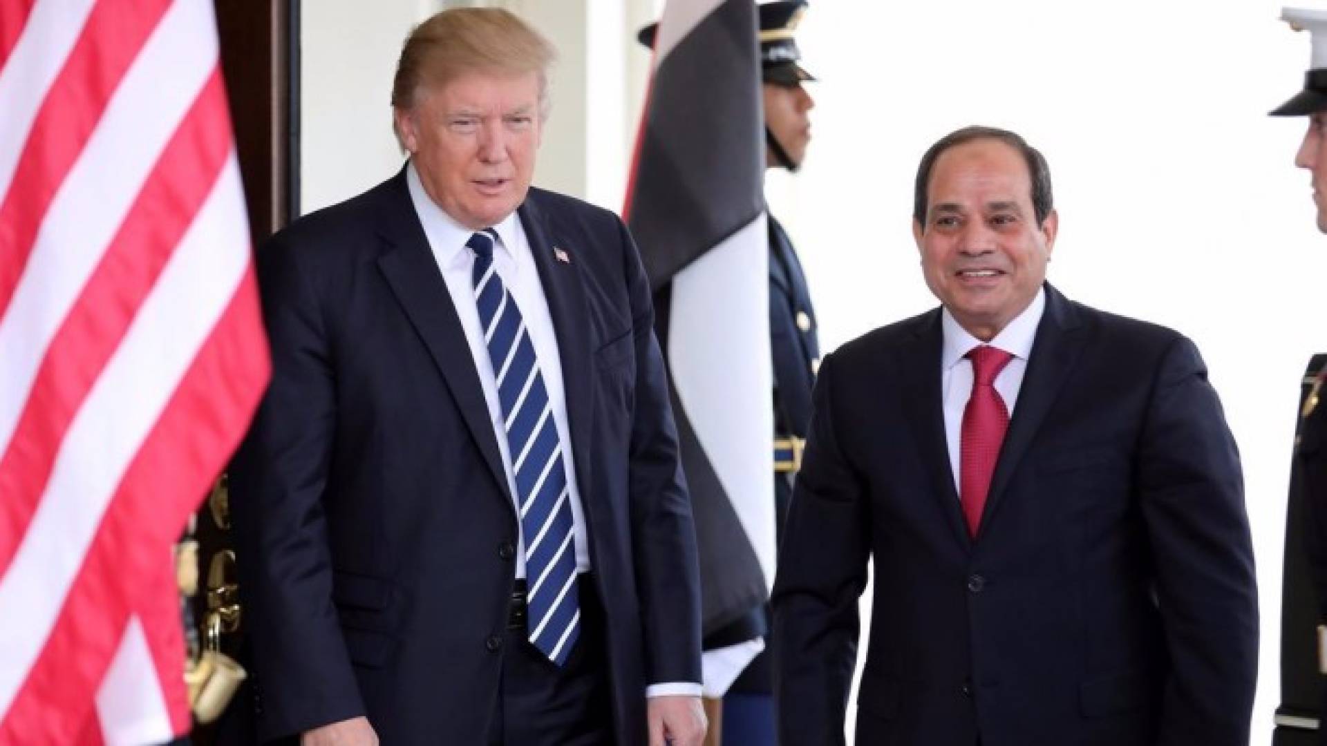 الرئيس المصري والرئيس ترامب 