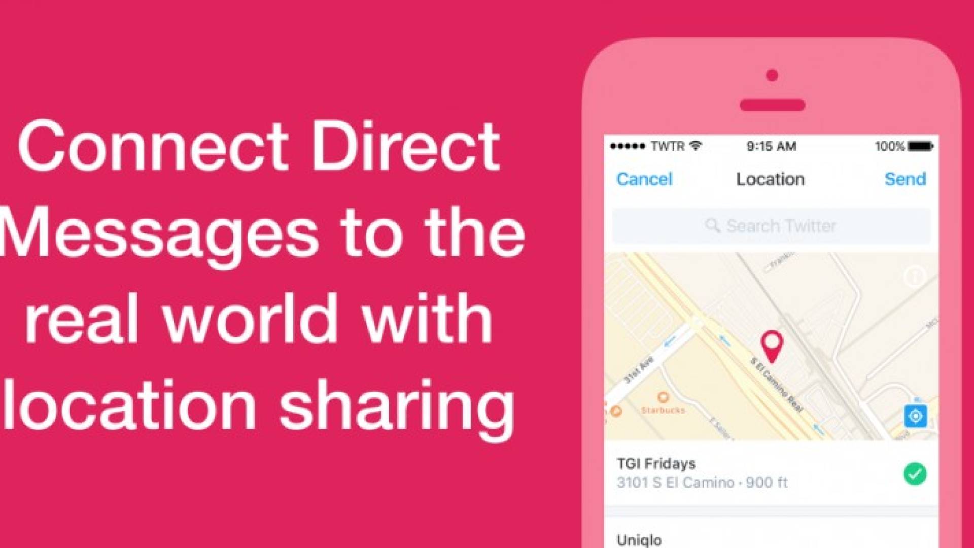 تويتر تتيح للشركات استعمال بيانات الموقع ضمن الرسائل المباشرة